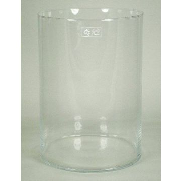 Vase aus Glas SANYA OCEAN, Zylinder, transparent, 35cm, Ø25cm