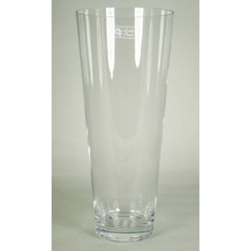 Vase ANNA OCEAN, konische Form, Glas, klar, 43cm, Ø18cm