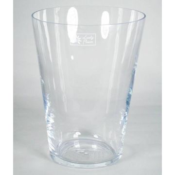 Vase ANNA OCEAN, konische Form, Glas, klar, 26cm, Ø20cm