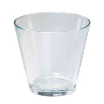 Glas für Kerzen THEA, transparent, 12,5cm, Ø13,5cm