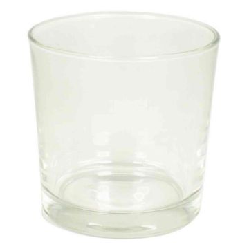 XXL Teelichthalter BRIAN, Glas, transparent, 12,5cm, Ø13cm