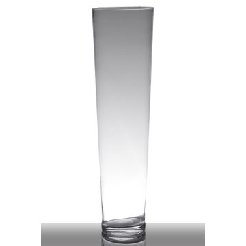 Hohe schlanke Bodenvase LORENA aus Glas, klar, 70cm, Ø19cm