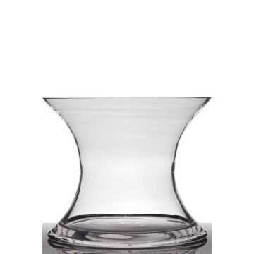 Glas Vase Sanduhrform LIZET, klar, 24cm, Ø29cm