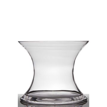 Glas Vase Sanduhrform LIZET, klar, 24cm, Ø29cm Glas Vase Sanduhrform LIZET, klar, 24cm, Ø29cm