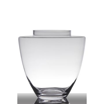 Elegante Vase aus Glas LACEY, klar, 35cm, Ø35cm