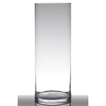 Zylinder Bodenvase SANSA EARTH, Glas, transparent, 50cm, Ø19cm