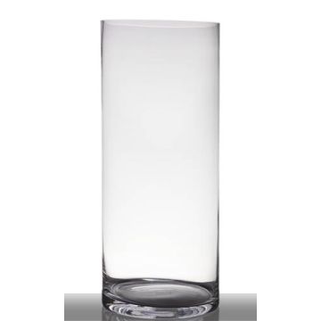 Zylinder Bodenvase SANSA EARTH, Glas, transparent, 60cm, Ø25cm