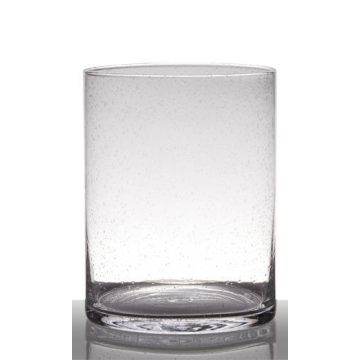 Kerzenglas mit Bläschen SANUA, Zylinder, klar, 25cm, Ø19cm
