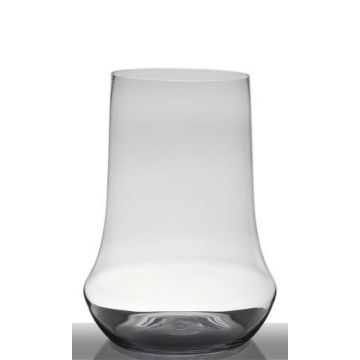 Transparente Vase für Blumen SHANE aus Glas, 45cm, Ø33,5cm