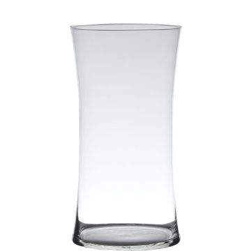 Blumenvase DENNY aus Glas, transparent, 30cm, Ø15cm