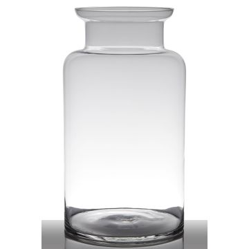 Glas Vase KARIN EARTH, transparent, 45cm, Ø25cm