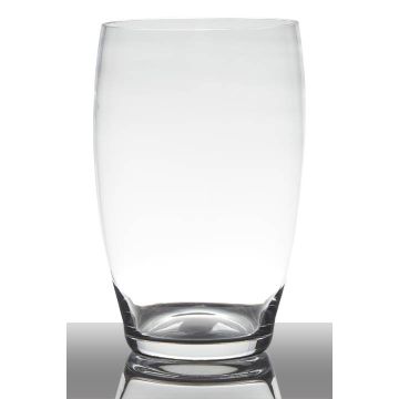 Glas-Vase HENRY, rund bauchig, klar, 25cm, Ø15cm