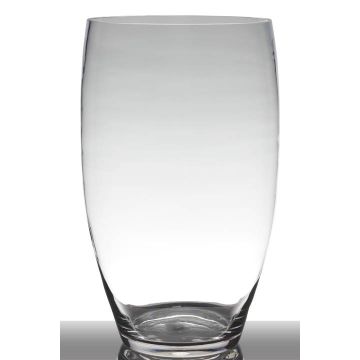 Glas-Vase HENRY, rund bauchig, klar, 46cm, Ø26cm