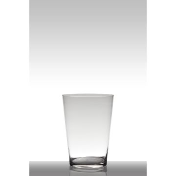 Vase ANNA EARTH, konische Form, Glas, klar, 30cm, Ø22cm