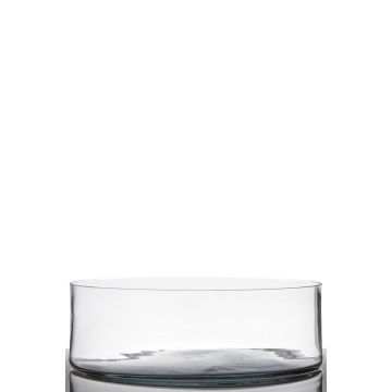 Schale ALEXIA aus Glas, transparent, 11cm, Ø34cm