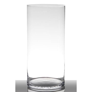Vase aus Glas SANYA EARTH, Zylinder, transparent, 40cm, Ø19cm