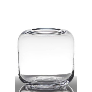 Glasblumenvase EIKE, transparent, 21cm, Ø21cm