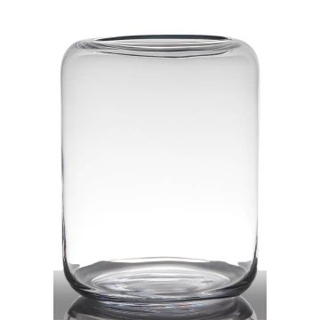 Glasblumenvase EIKE, transparent, 30cm, Ø23cm