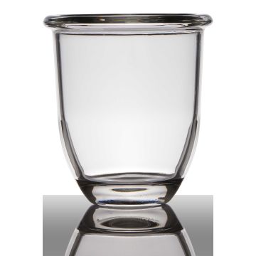 Übertopf aus Glas FYNN, klar, 15cm, Ø13,5cm