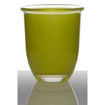 Übertopf aus Glas FYNN, hellgrün, 12cm, Ø11cm