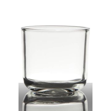 Glas Halter für Kerzen NICK, klar, 13cm, Ø14cm