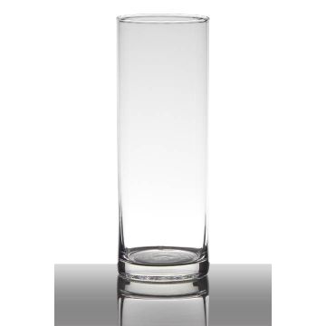 Vase aus Glas SANYA EARTH, Zylinder, transparent, 24cm, Ø9cm