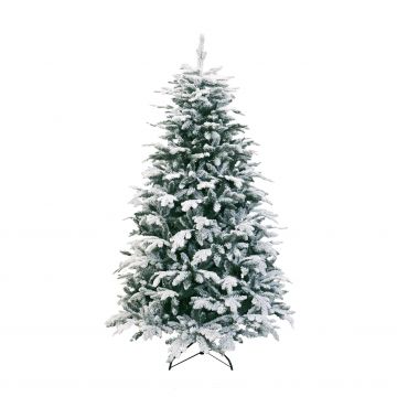 Kunst Weihnachtsbaum ZÜRICH SPEED, beschneit, 180cm, Ø125cm