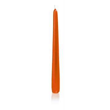 Kerze für Leuchter PALINA, orange, 25cm, Ø2,5cm, 8h - Made in Germany
