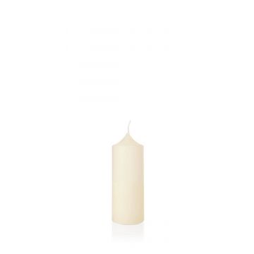 Kerze für Laterne FRANZISKA, elfenbein, 25cm, Ø10cm, 207h - Made in Germany