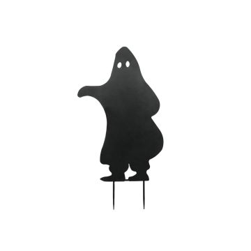 Halloween Dekoration Silhouette Geist SPOOKY GHOST, Metall, schwarz, 75cm
