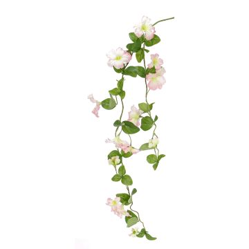 Kunststoff Petunien Zweig MARTHE, rosa-grün, 130cm, Ø4-9cm