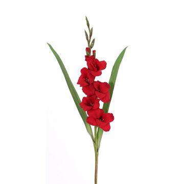 Kunst Gladiole ELEA, rot, 85cm, Ø3-10cm