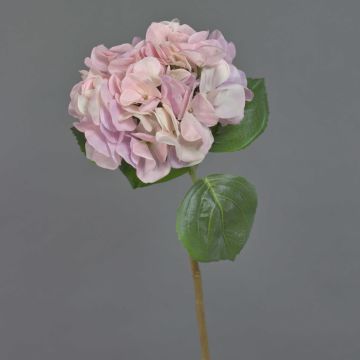Hortensien Kunstblume CHIDORI, rosa-lila-creme, 60cm, Ø18cm
