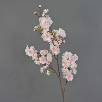 Japanischer Kirschblütenzweig künstlich RUKIA mit Blüten, hellrosa-weiß, 90cm, Ø3-6cm