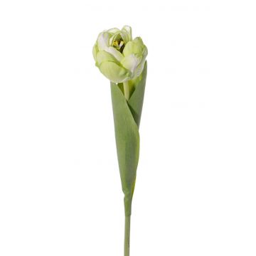 Künstliche Tulpe ROMANA, grün-weiß, 45cm, Ø6cm