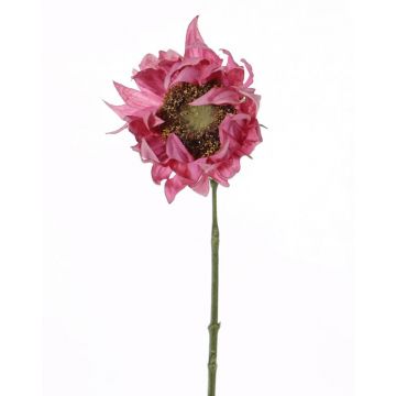 Textil Sonnenblume JANIKA, pink, 60cm, Ø12cm