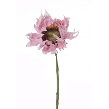 Textil Sonnenblume JANIKA, rosa, 60cm, Ø12cm