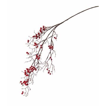 Kunst Schneebeeren Zweig GESA mit Beeren, rot, 100cm