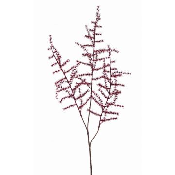 Kunst Asparagus acutifolius Zweig HANS, dunkelrot, 70cm
