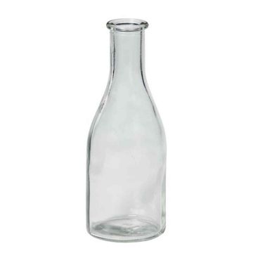 Deko-Flasche aus Glas ANYA, klar, 18cm, Ø6,5cm