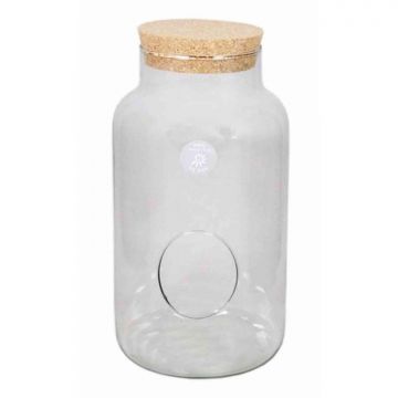 Glas für Minibiotop DONELL, Korkdeckel, klar, 35cm, Ø19cm