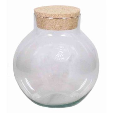Glas für Vorräte GASPAR mit Korkdeckel, klar, 27cm, Ø25cm