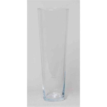 Vase ANNA OCEAN, konische Form, Glas, klar, 50cm, Ø17,5cm