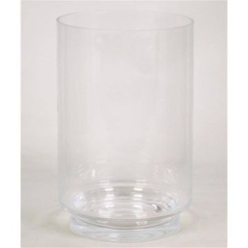 Tischlicht BOB auf Fuß, Glas, klar, 33,5cm, Ø21,5cm