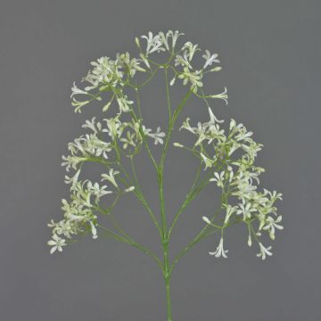Kunstzweig Steinbrech BOUZA mit Blüten, creme, 65cm, Ø2cm