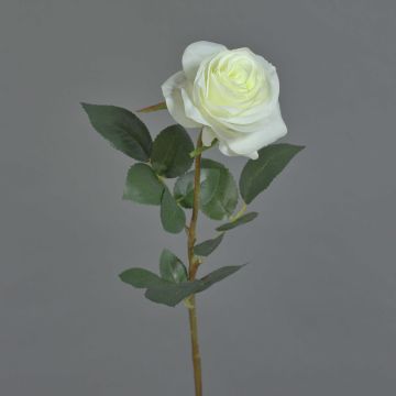 Kunstrose BRINA, weiß, 75cm, Ø9cm