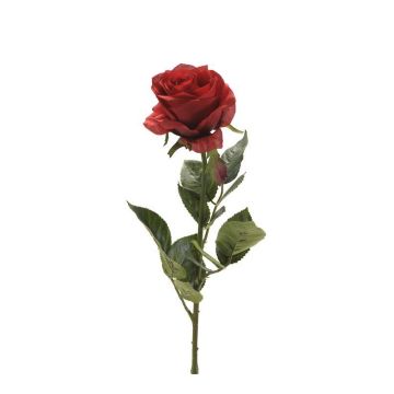 Künstliche Rose BRINA, rot, 70cm, Ø9cm