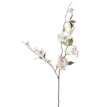 Künstlicher Zierpfirsich Zweig CAMILLES, rosa-weiß, 80cm