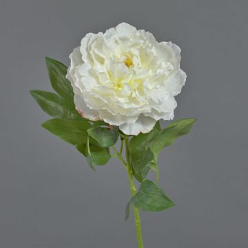 Kunstblume Pfingstrose DIVIN, weiß, 65cm, Ø15cm