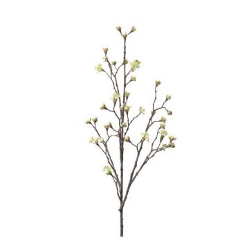 Künstlicher Ahornzweig LIUVA mit Blüten, creme, 110cm